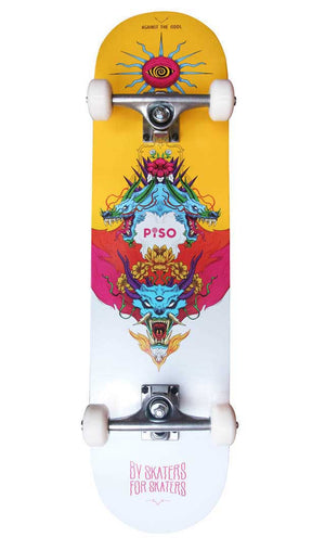 fiery dragons piso skateboard