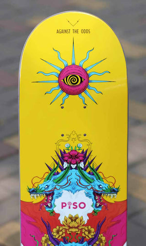 Piso skateboard dragon graphic board