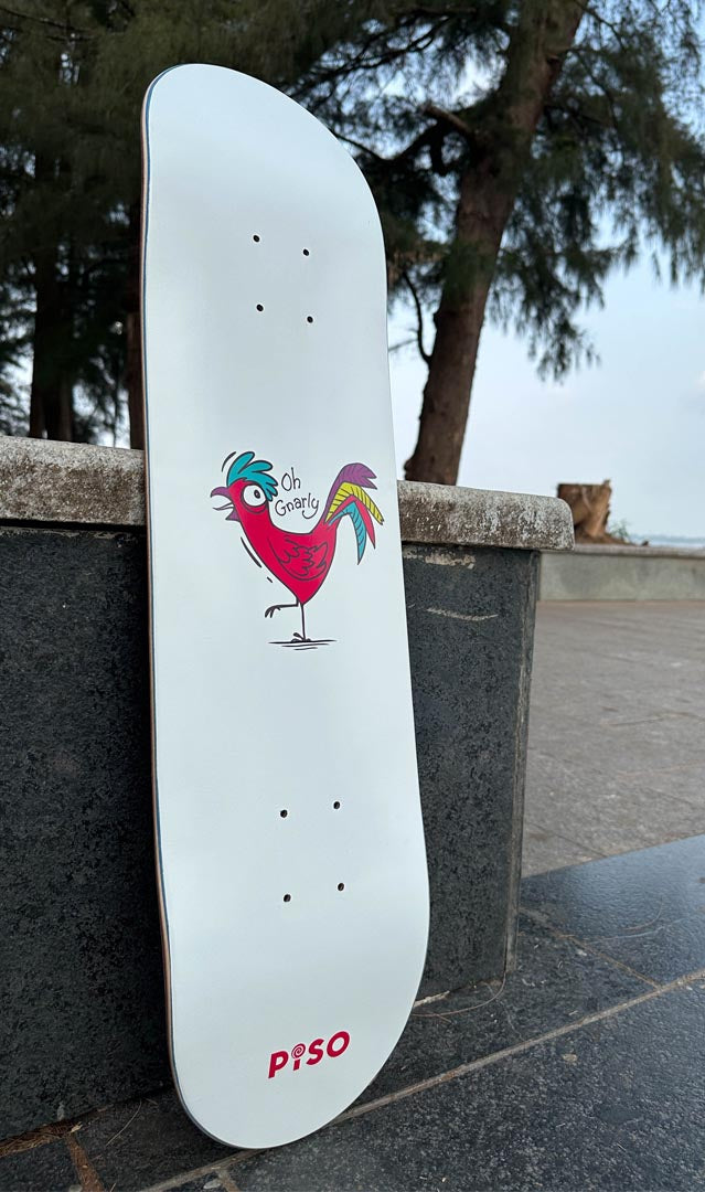 Piso Deck with Rooster graphic