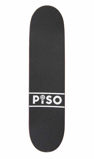 Top view of Piso Logo skateboard